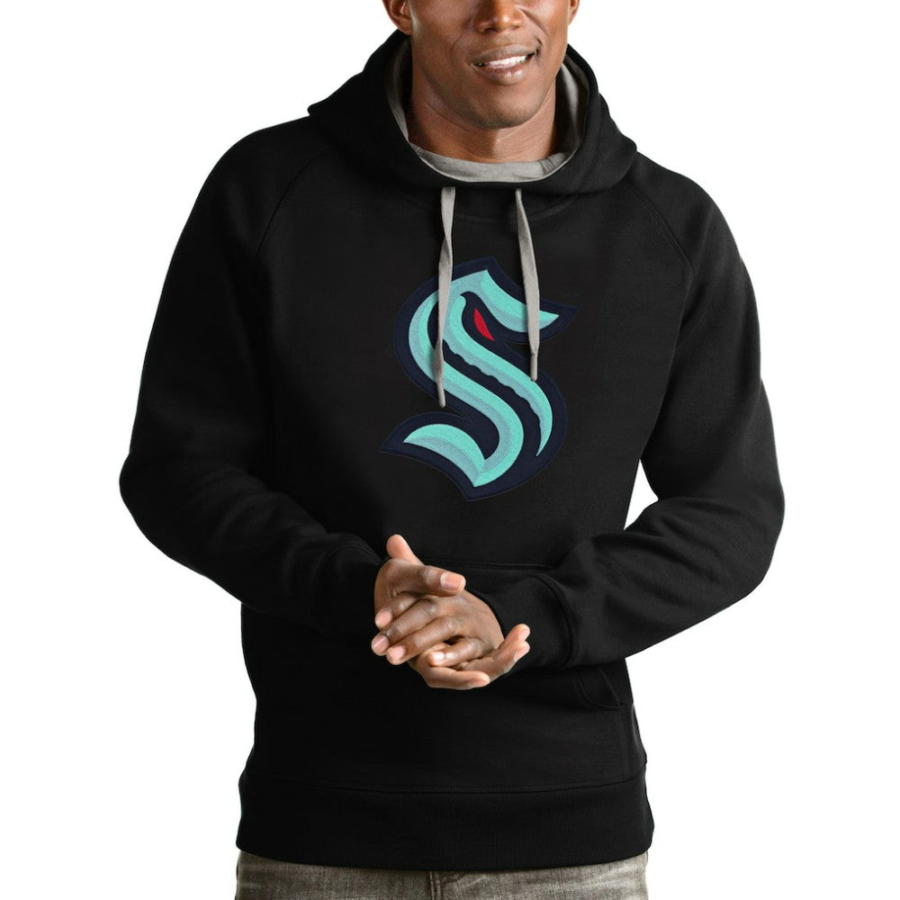 Seattle Kraken Antigua Logo Victory Pullover Hoodie Sale