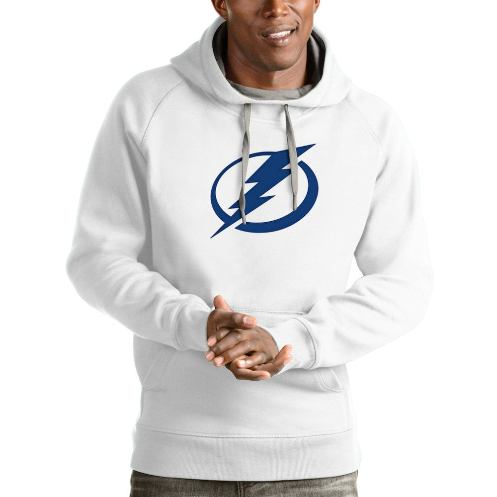 Tampa Bay Lightning Antigua Logo Victory Pullover Hoodie Sale