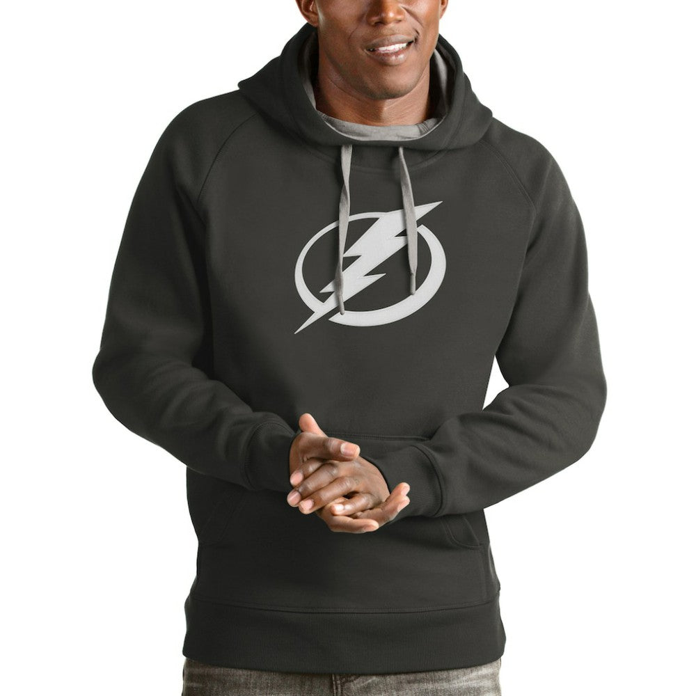 Tampa Bay Lightning Antigua Logo Victory Pullover Hoodie Online
