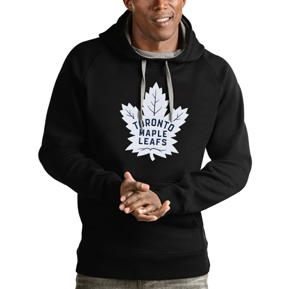Toronto Maple Leafs Antigua Logo Victory Pullover Hoodie Discount