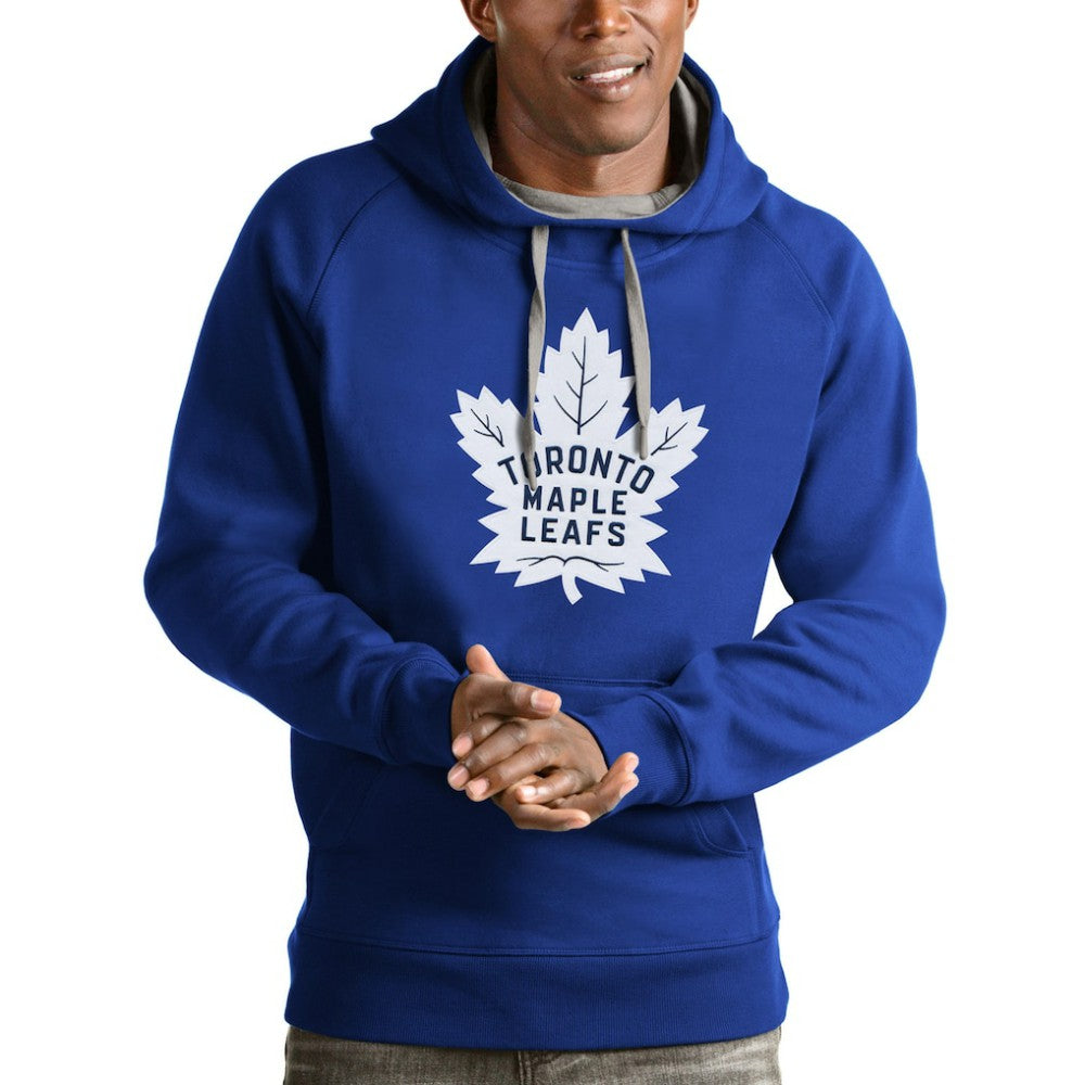 Toronto Maple Leafs Antigua Logo Victory Pullover Hoodie Online