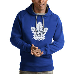 Toronto Maple Leafs Antigua Logo Victory Pullover Hoodie Online