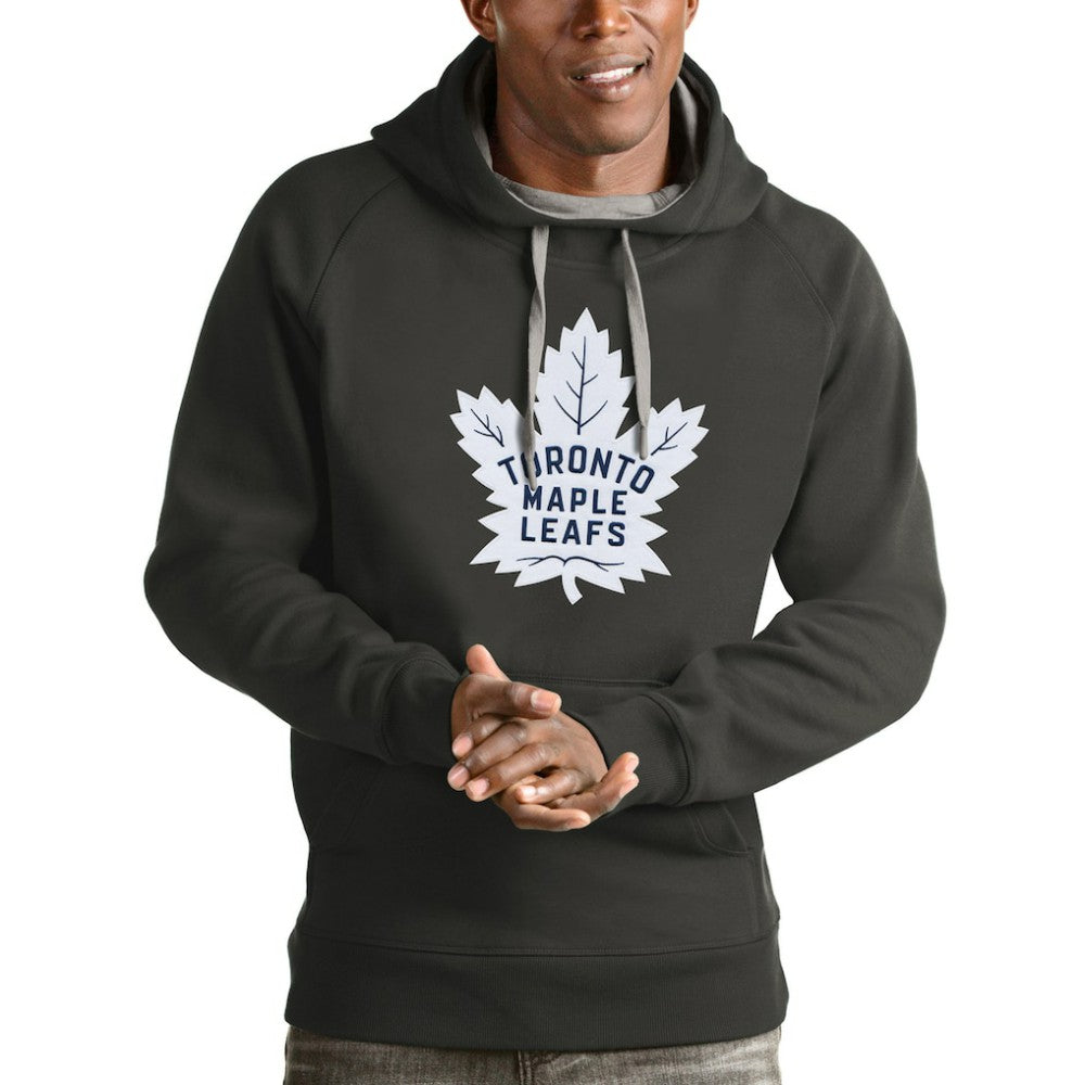 Toronto Maple Leafs Antigua Logo Victory Pullover Hoodie Outlet