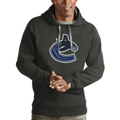 Vancouver Canucks Antigua Logo Victory Pullover Hoodie Sale