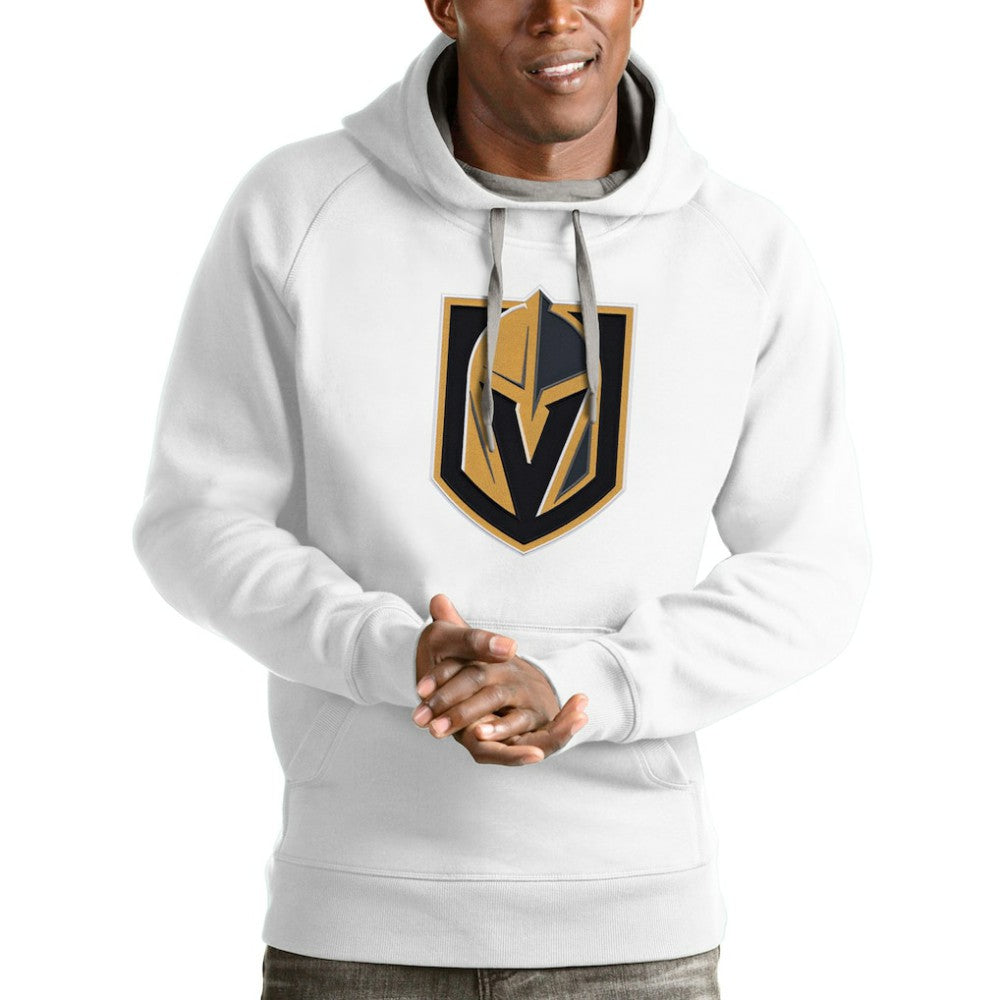Vegas Golden Knights Antigua Logo Victory Pullover Hoodie For Sale