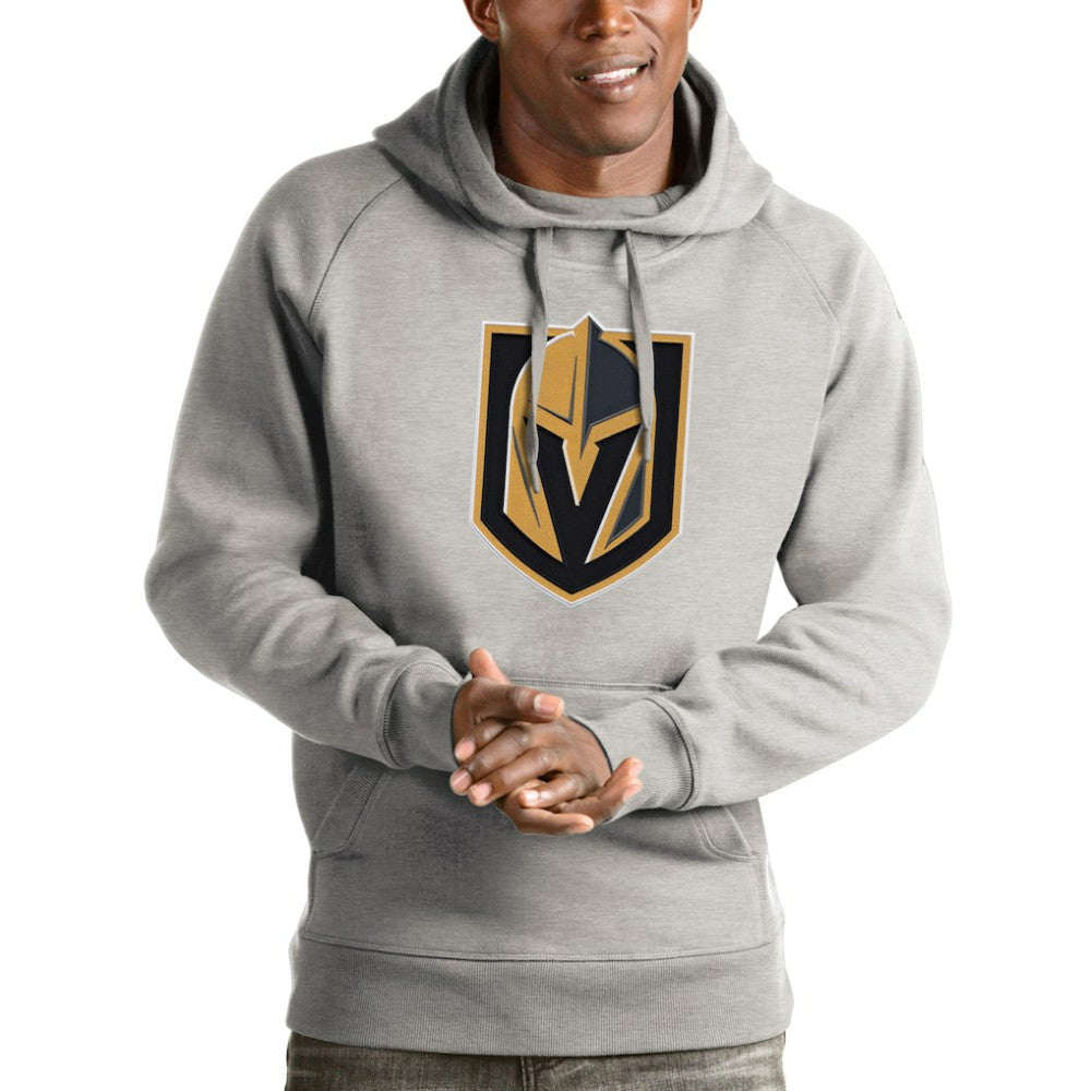 Vegas Golden Knights Antigua Logo Victory Pullover Hoodie Online