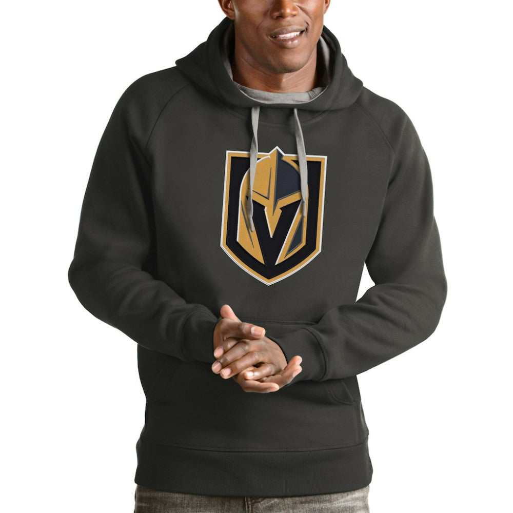 Vegas Golden Knights Antigua Logo Victory Pullover Hoodie Outlet