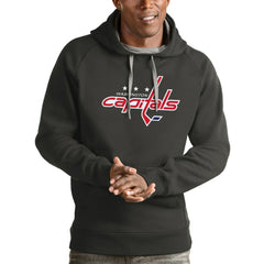 Washington Capitals Antigua Logo Victory Pullover Hoodie Outlet