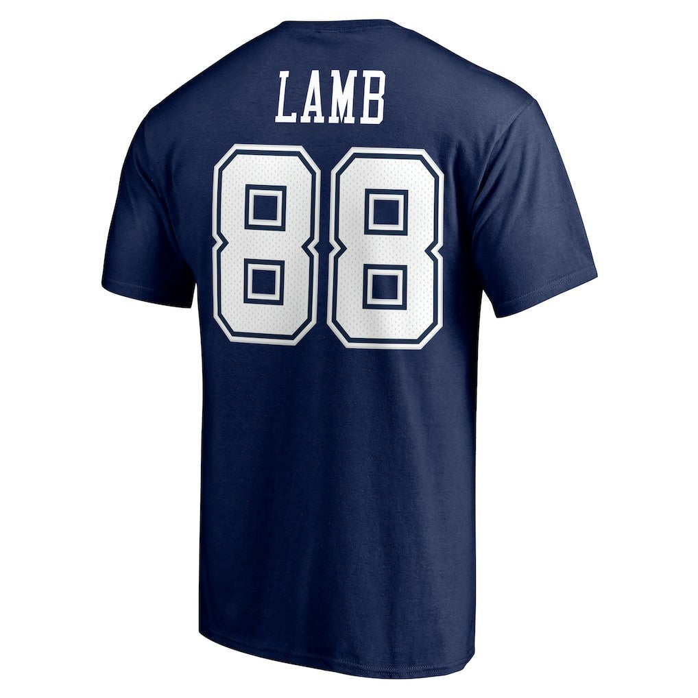 Dallas Cowboys  CeeDee Lamb  Team Player Icon Name & Number T-Shirt