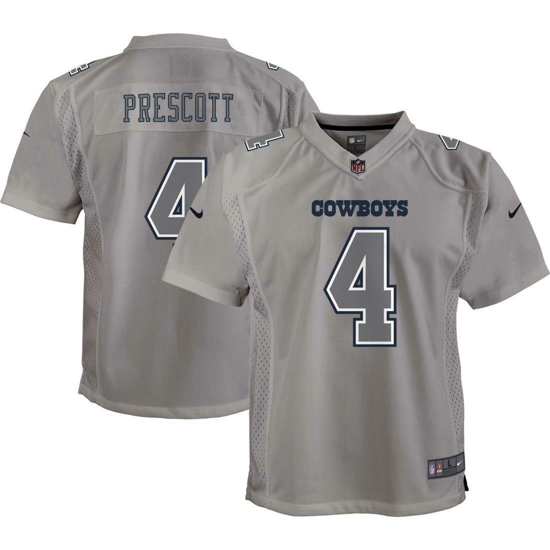 Dallas Cowboys Nike Dak Prescott  Youth Atmosphere Game Jersey