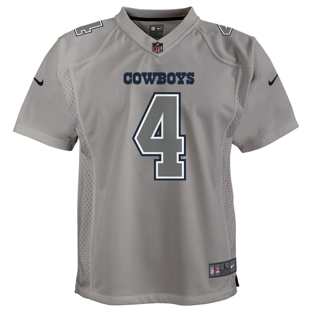 Dallas Cowboys Nike Dak Prescott  Youth Atmosphere Game Jersey