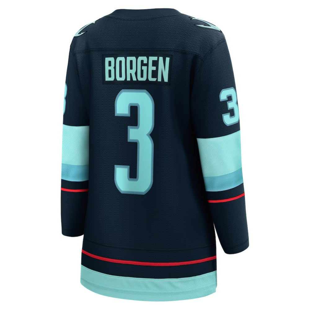 Will Borgen Seattle Kraken Fanatics Women's Home Breakaway Player Jersey Sale