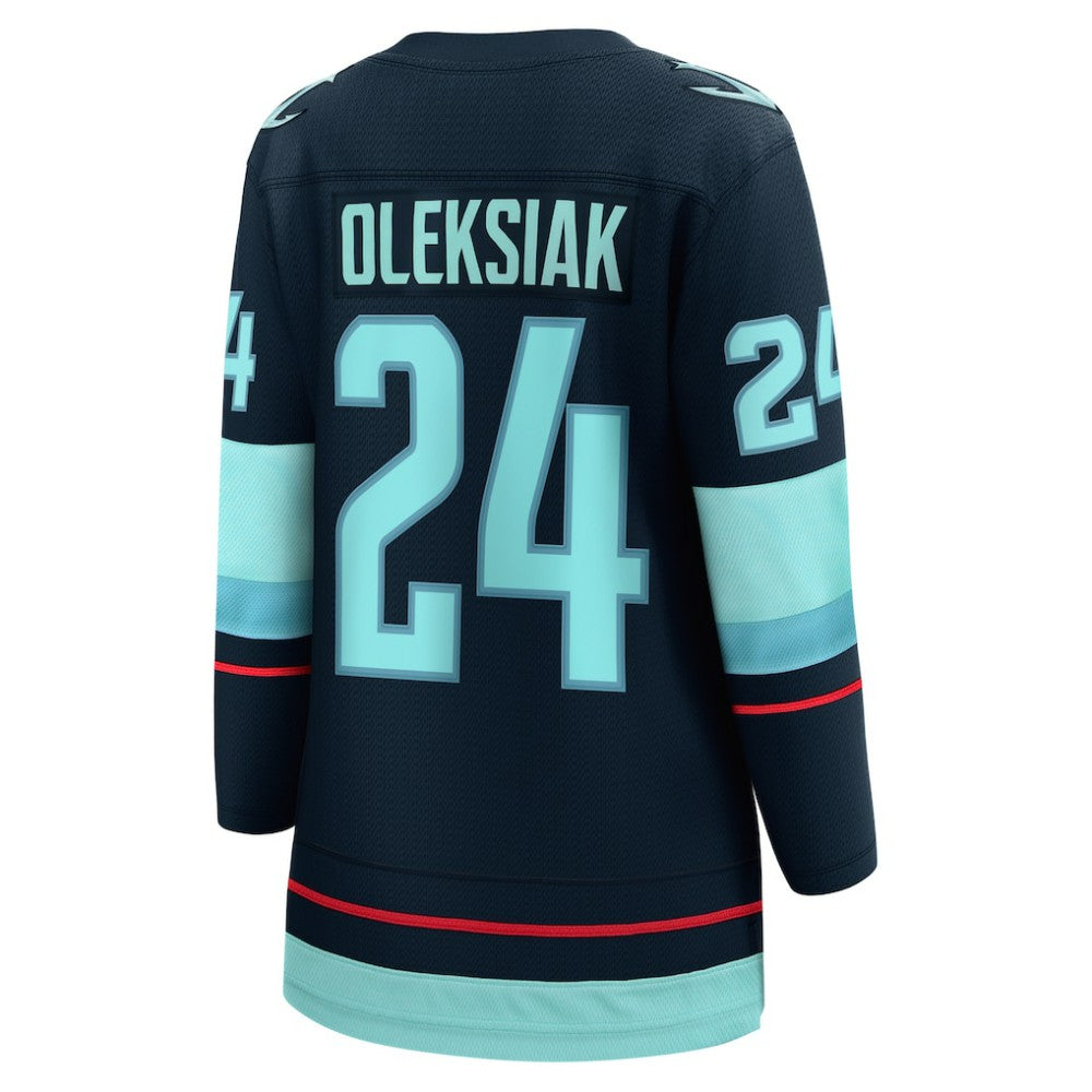 Jamie Oleksiak Seattle Kraken Fanatics Women's Home Breakaway Player Jersey For Sale