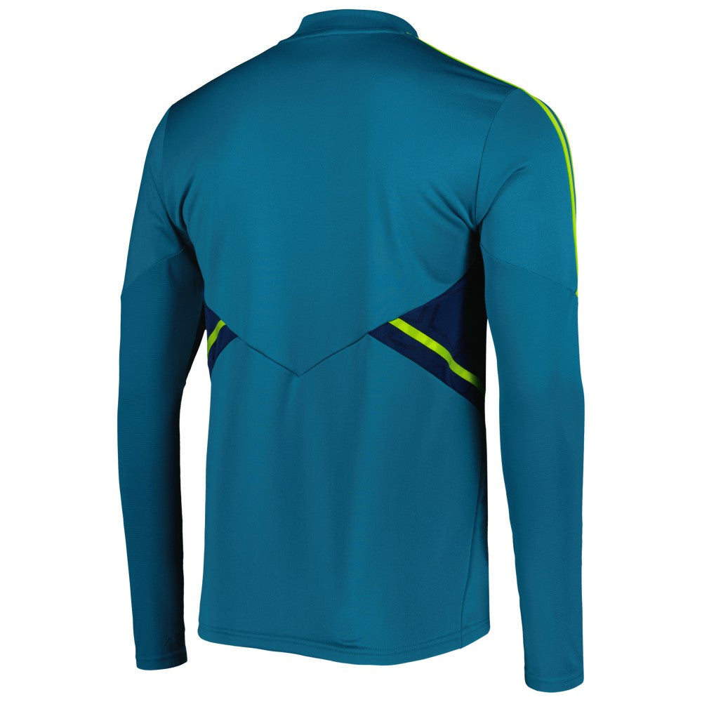Juventus Team Training AEROREADY Quarter-Zip Top Teal - Adidas