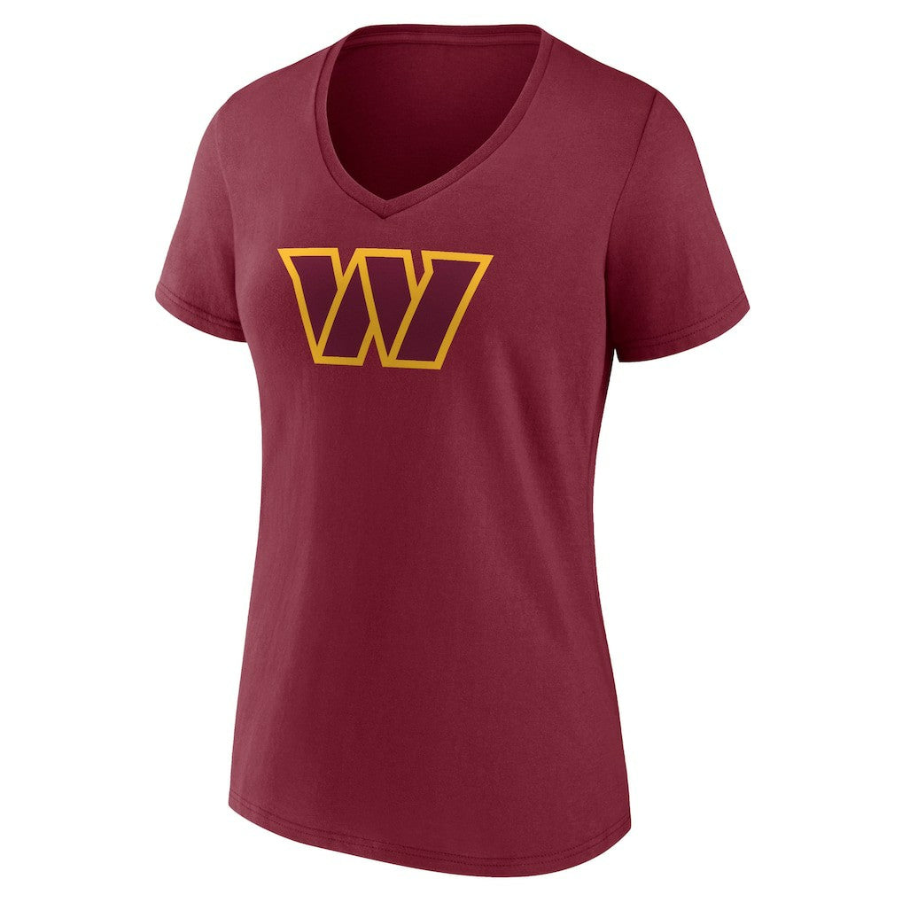 Washington Commanders Fanatics Terry McLaurin  Women's Player Icon Name & Number V-Neck T-Shirt