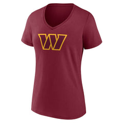Washington Commanders Fanatics Terry McLaurin  Women's Player Icon Name & Number V-Neck T-Shirt