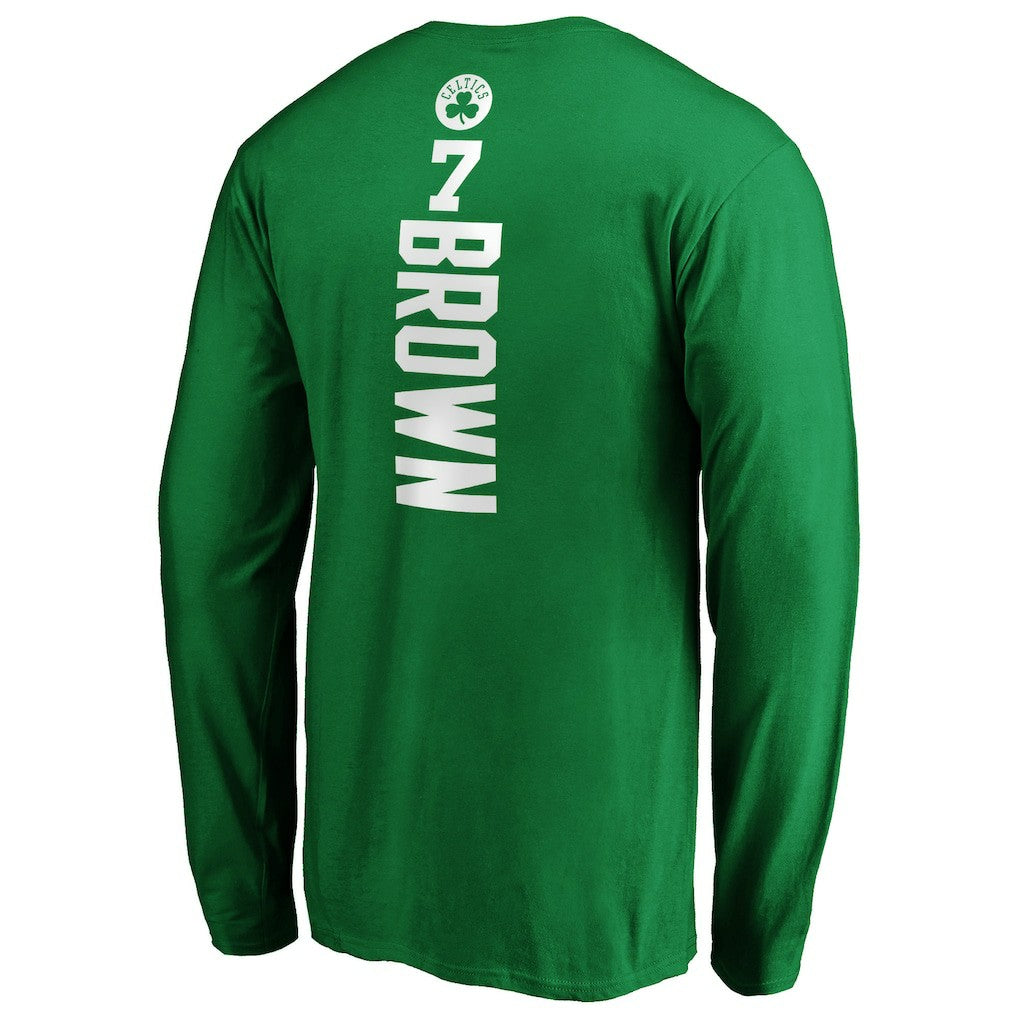 Jaylen Brown Boston Celtics Playmaker Name & Number Long Sleeve T-Shirt For Sale