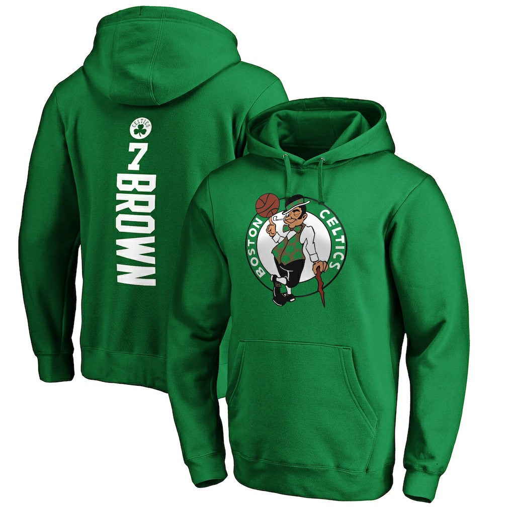 Jaylen Brown Boston Celtics Playmaker Name & Number Pullover Hoodie Discount