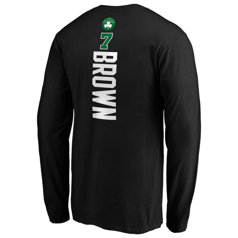 Jaylen Brown Boston Celtics Playmaker Name & Number Long Sleeve T-Shirt New