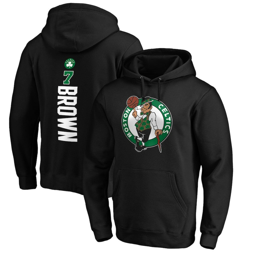 Jaylen Brown Boston Celtics Playmaker Name & Number Pullover Hoodie New
