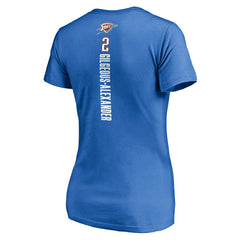 Shai Gilgeous-Alexander Oklahoma City Thunder Women's Playmaker Name & Number V-Neck T-Shirt Discount