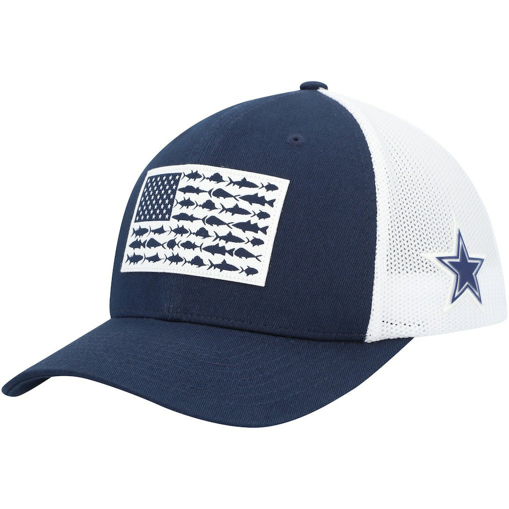 Dallas Cowboys Columbia Mesh Fish Flag Flex Hat