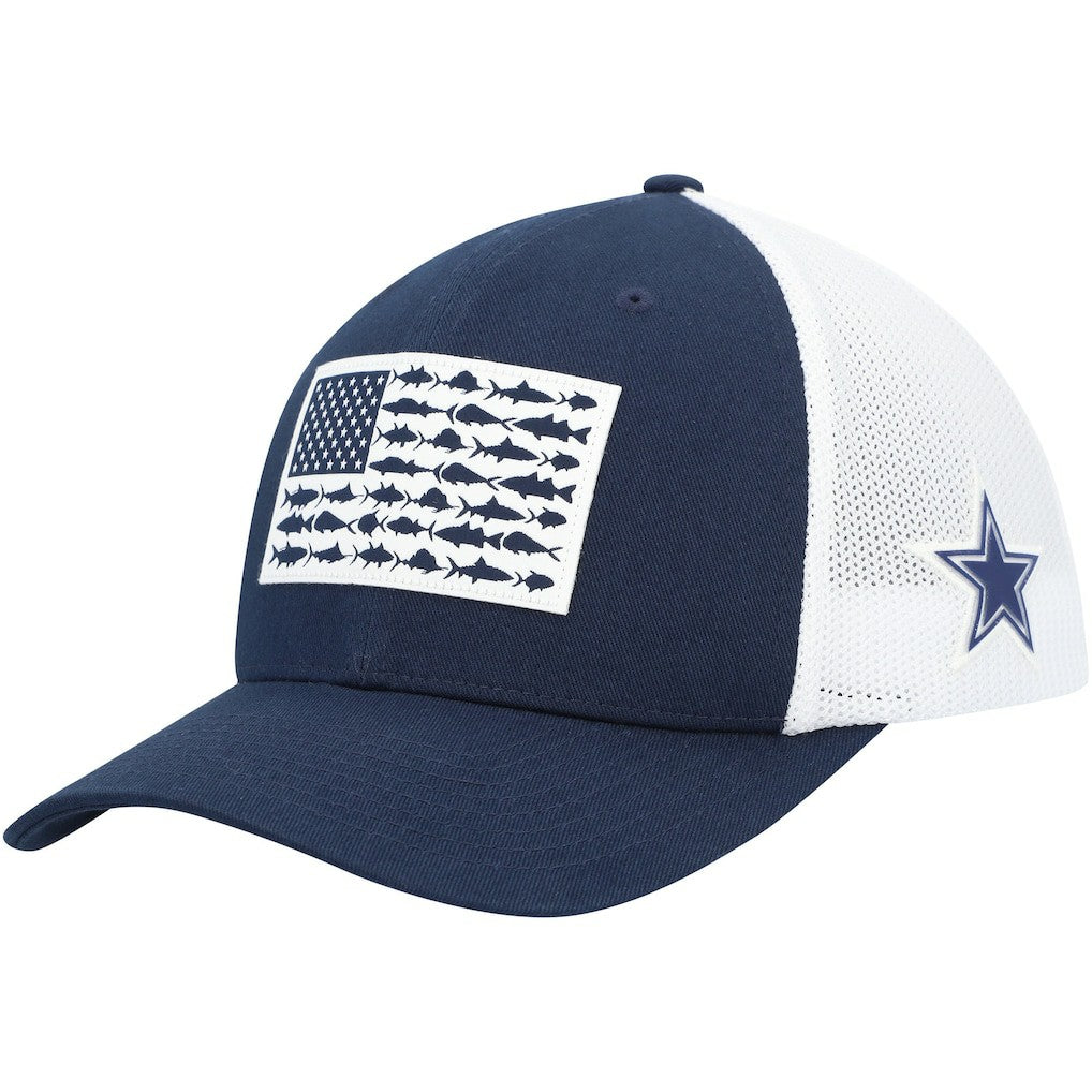 Dallas Cowboys Columbia Mesh Fish Flag Flex Hat
