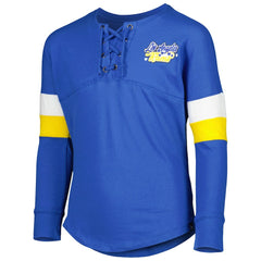 Los Angeles Rams New Era Girls Youth Lace-Up Long Sleeve T-Shirt