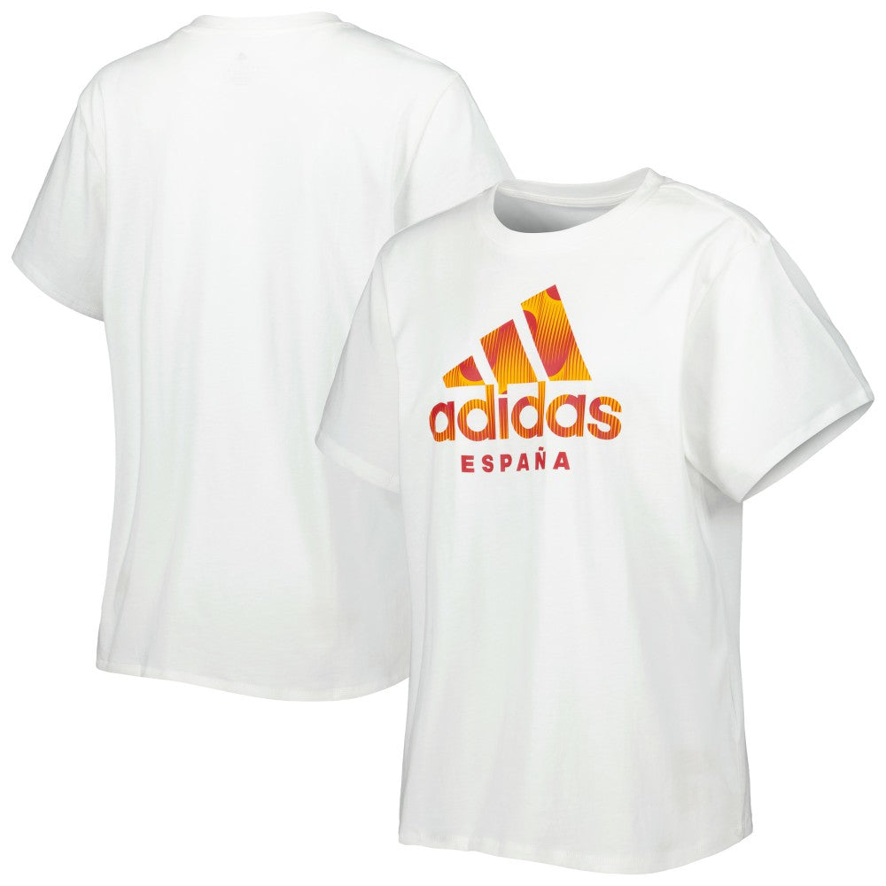 Spain National Team Women's DNA T-Shirt White - Adidas