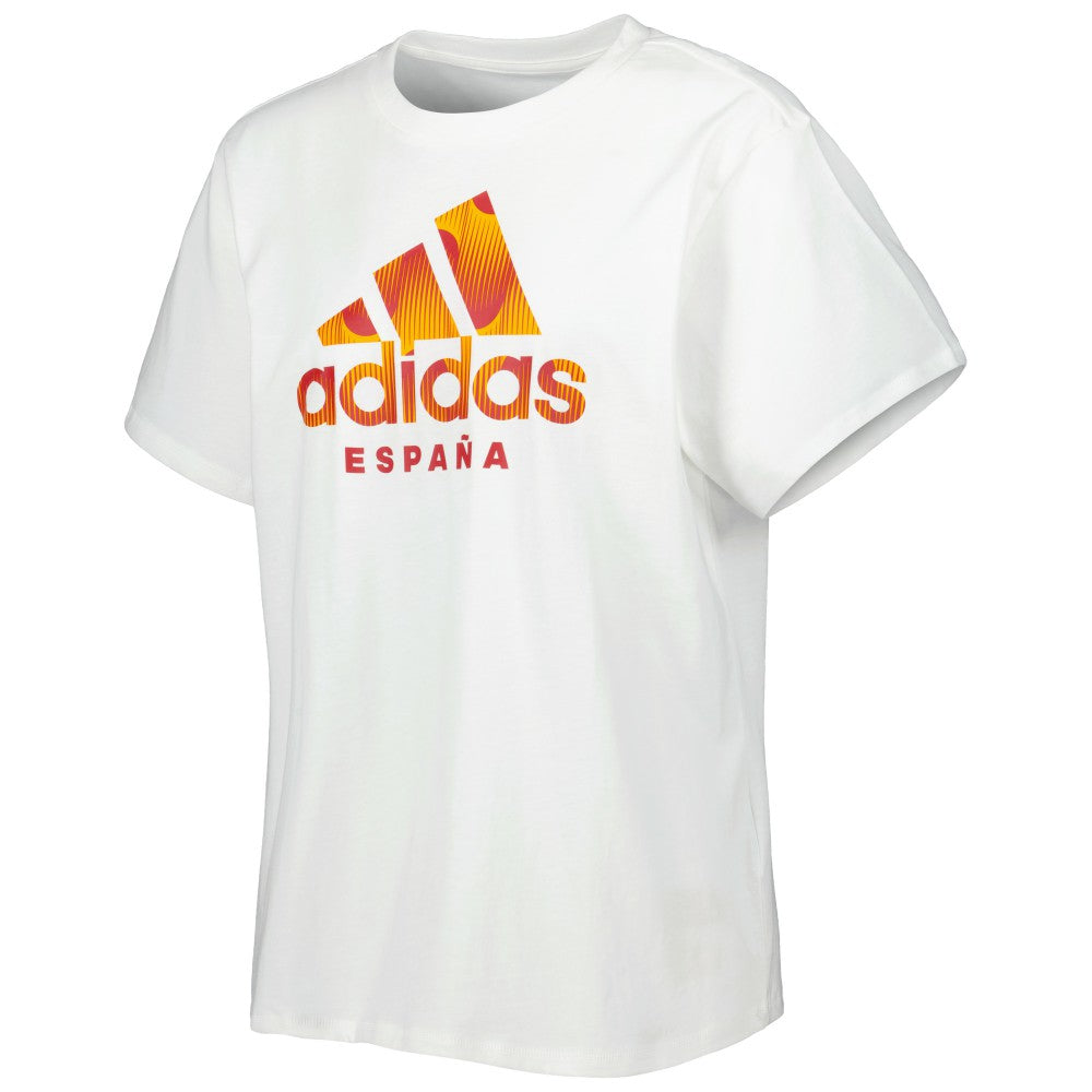 Spain National Team Women's DNA T-Shirt White - Adidas