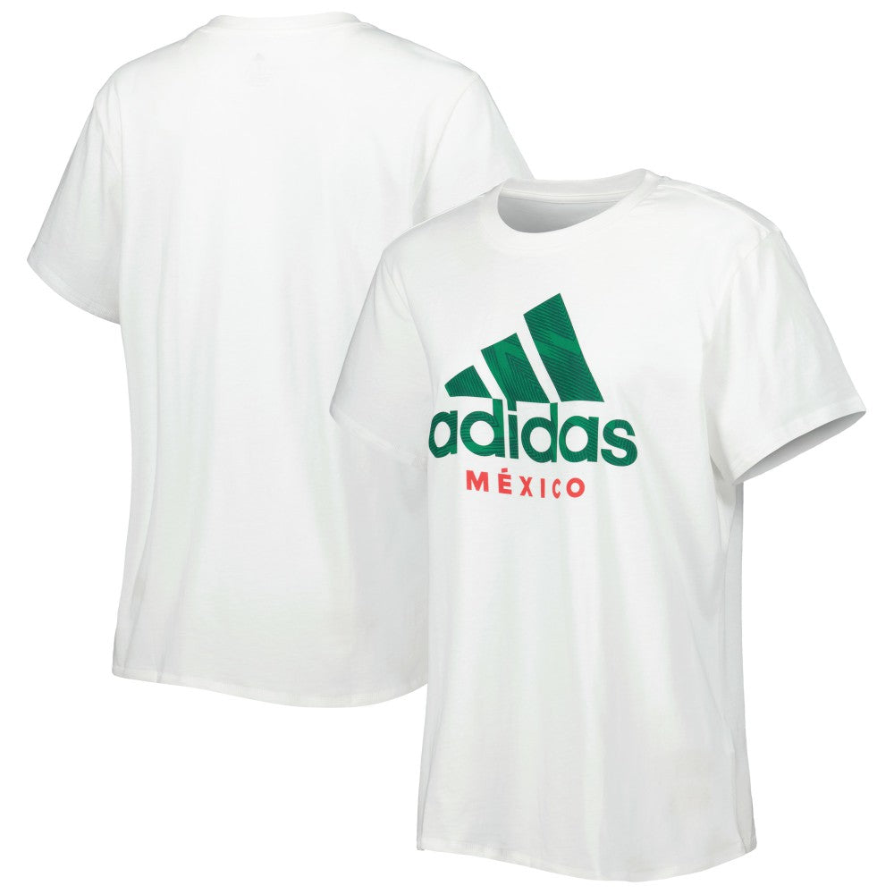 Mexico National Team Women's DNA T-Shirt White - Adidas