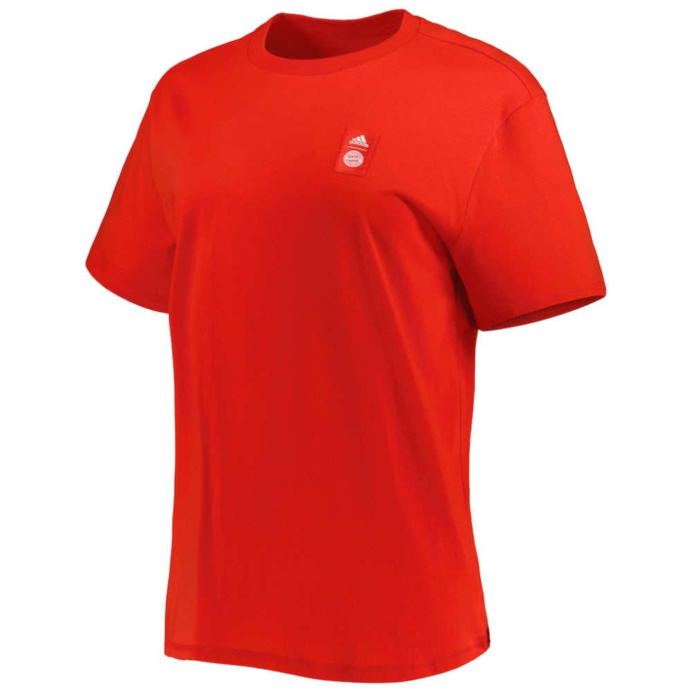 Bayern Munich Women's DNA T-Shirt Red - Adidas