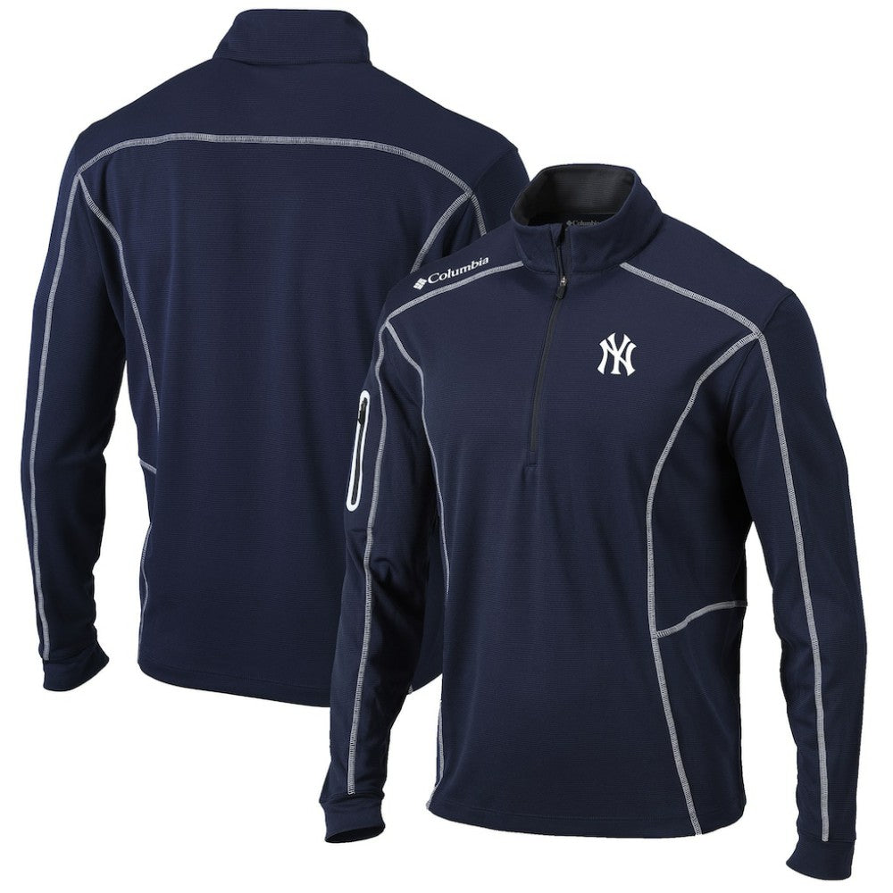 New York Yankees Columbia Shotgun Omni-Wick Quarter-Zip Pullover Jacket | MLB Online