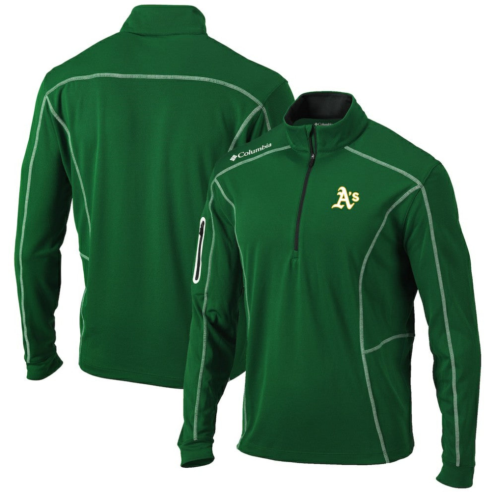 Athletics Columbia Shotgun Omni-Wick Quarter-Zip Pullover Jacket | MLB Shop