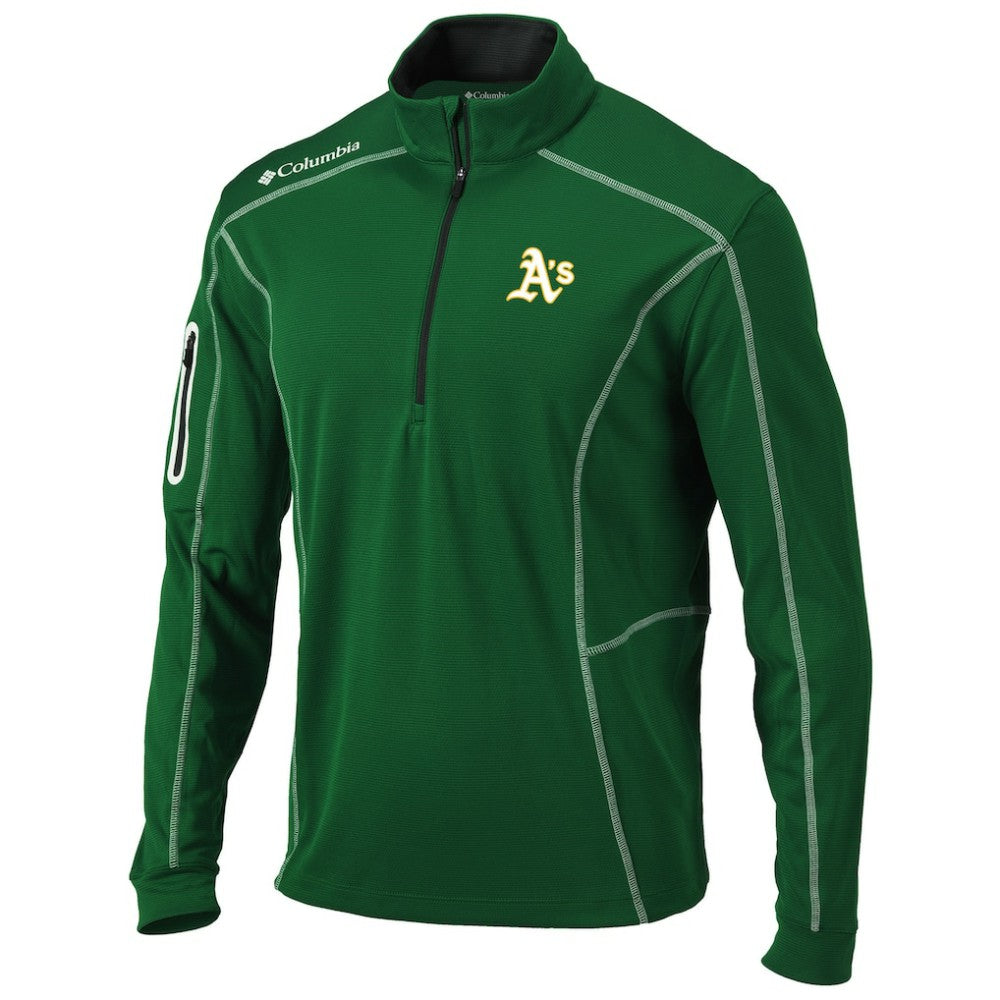 Athletics Columbia Shotgun Omni-Wick Quarter-Zip Pullover Jacket | MLB Shop