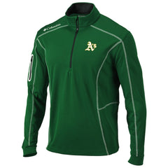Athletics Columbia Shotgun Omni-Wick Quarter-Zip Pullover Jacket | MLB Shop