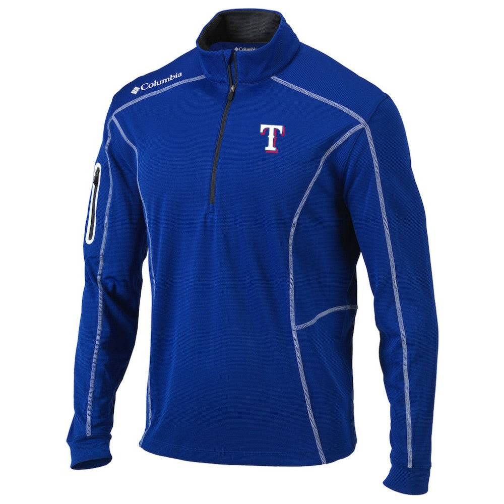Texas Rangers Columbia Shotgun Omni-Wick Quarter-Zip Pullover Jacket | MLB Near me