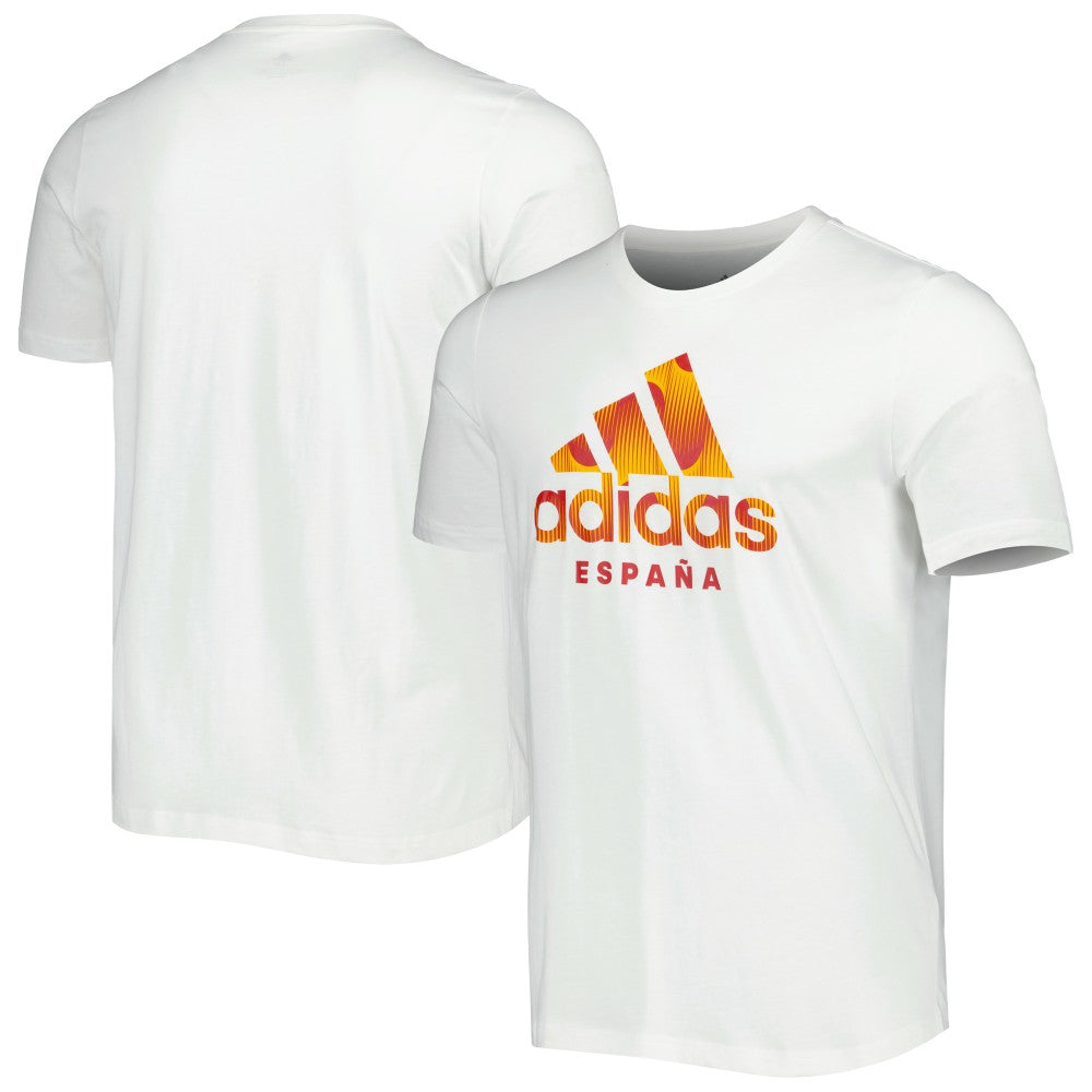 Spain National Team DNA Graphic T-Shirt White - Adidas