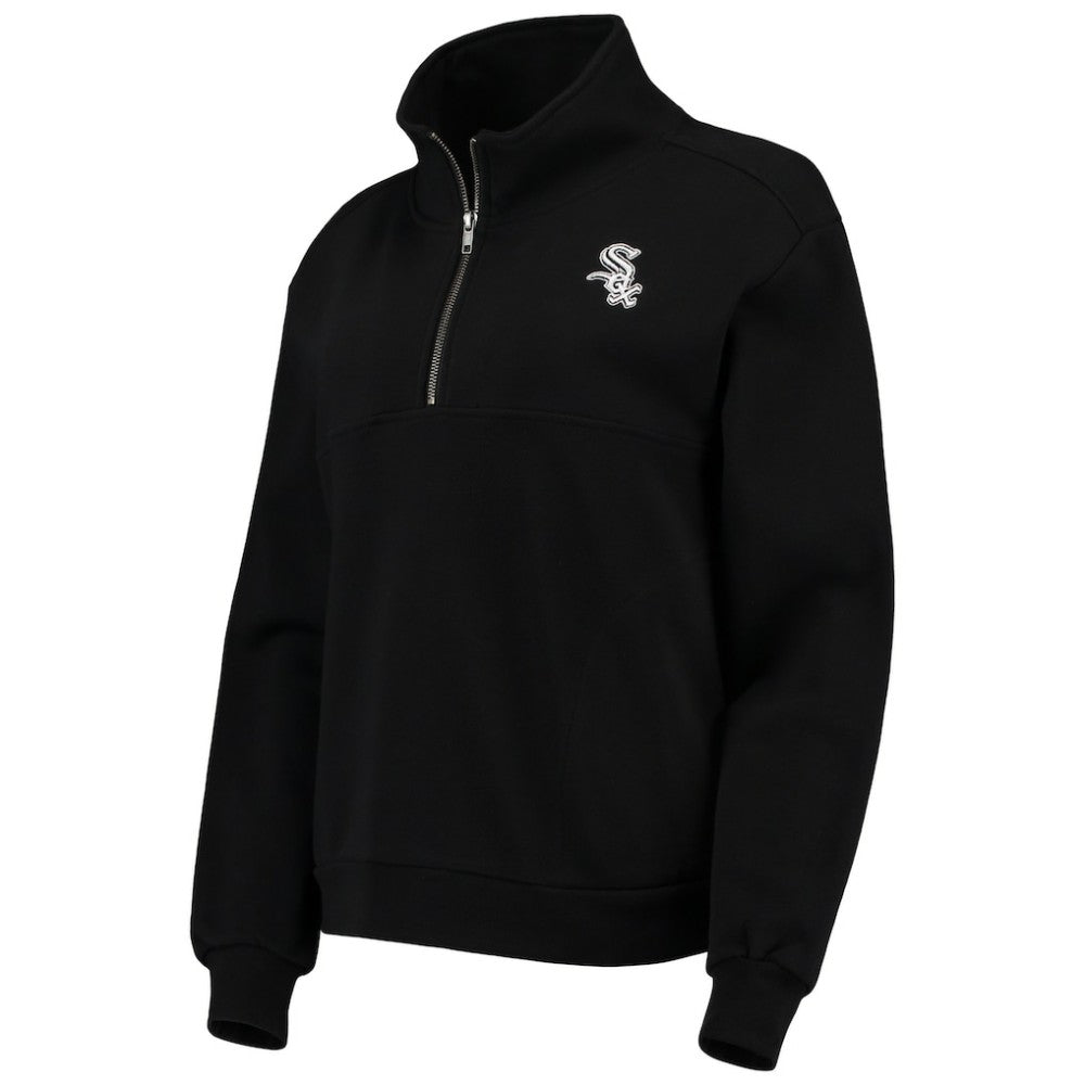 Chicago White Sox The Wild Collective Women's Two-Hit Quarter-Zip Pullover Top | MLB Sale