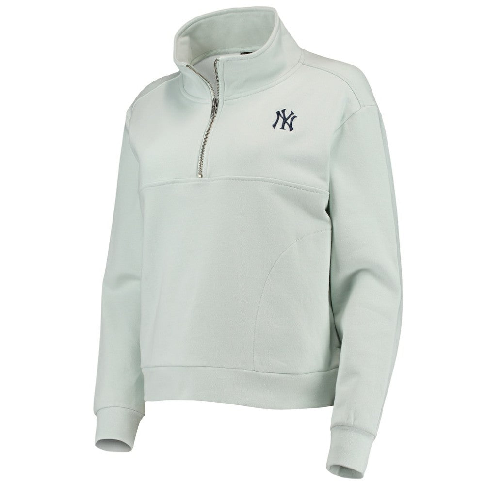 New York Yankees The Wild Collective Women's Two-Hit Quarter-Zip Pullover Top | MLB US