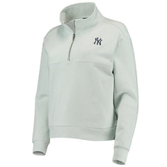 New York Yankees The Wild Collective Women's Two-Hit Quarter-Zip Pullover Top | MLB US
