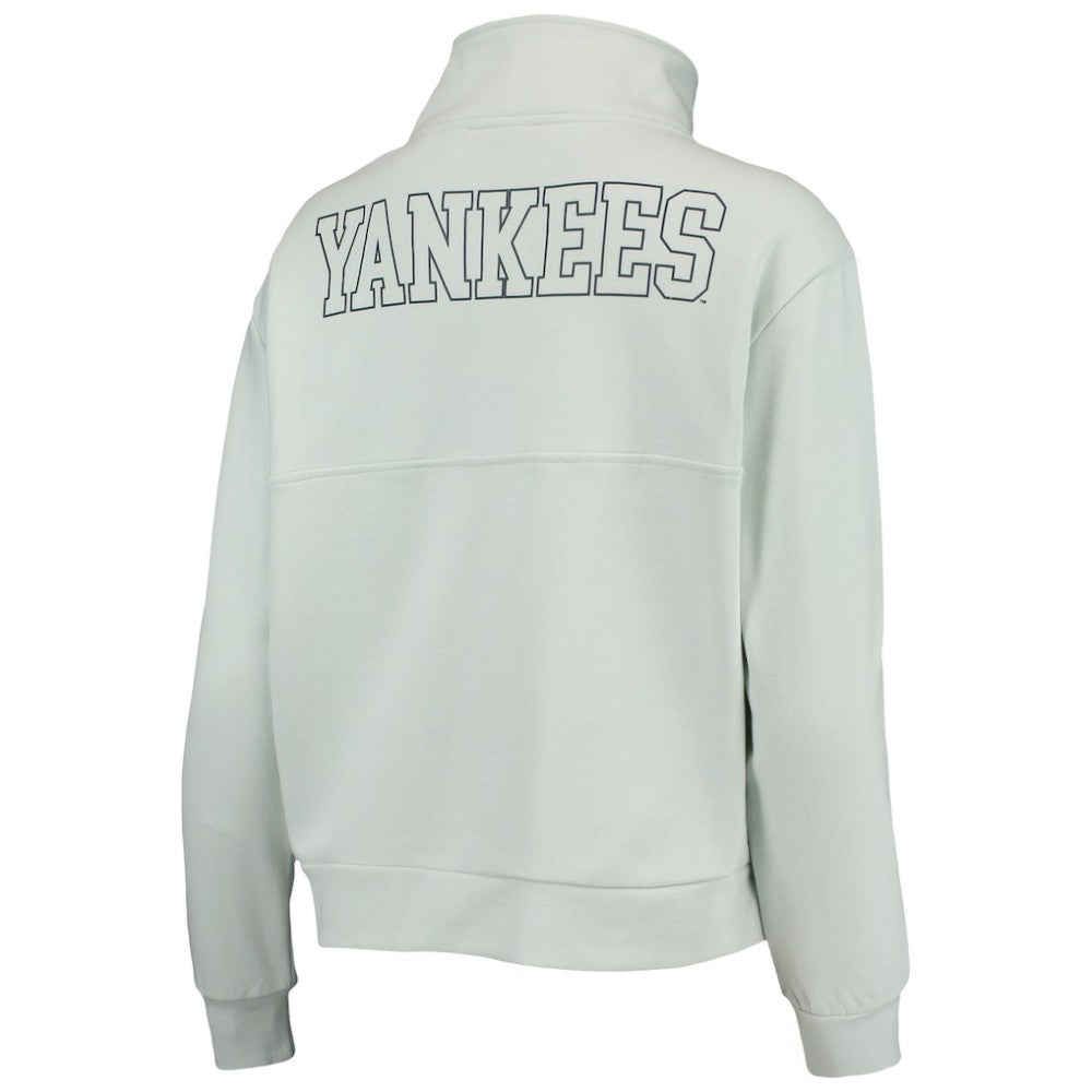 New York Yankees The Wild Collective Women's Two-Hit Quarter-Zip Pullover Top | MLB US