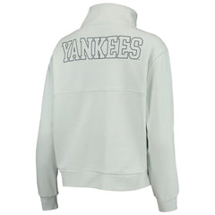 New York Yankees The Wild Collective Women's Two-Hit Quarter-Zip Pullover Top | MLB US