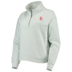 St. Louis Cardinals The Wild Collective Women's Two-Hit Quarter-Zip Pullover Top | MLB Outlet