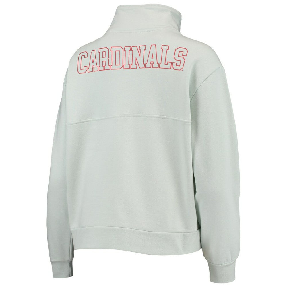 St. Louis Cardinals The Wild Collective Women's Two-Hit Quarter-Zip Pullover Top | MLB Outlet