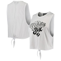 Chicago White Sox The Wild Collective Women's Open Back Twist-Tie Tank Top | MLB On Sale