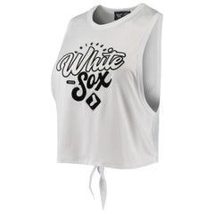 Chicago White Sox The Wild Collective Women's Open Back Twist-Tie Tank Top | MLB On Sale