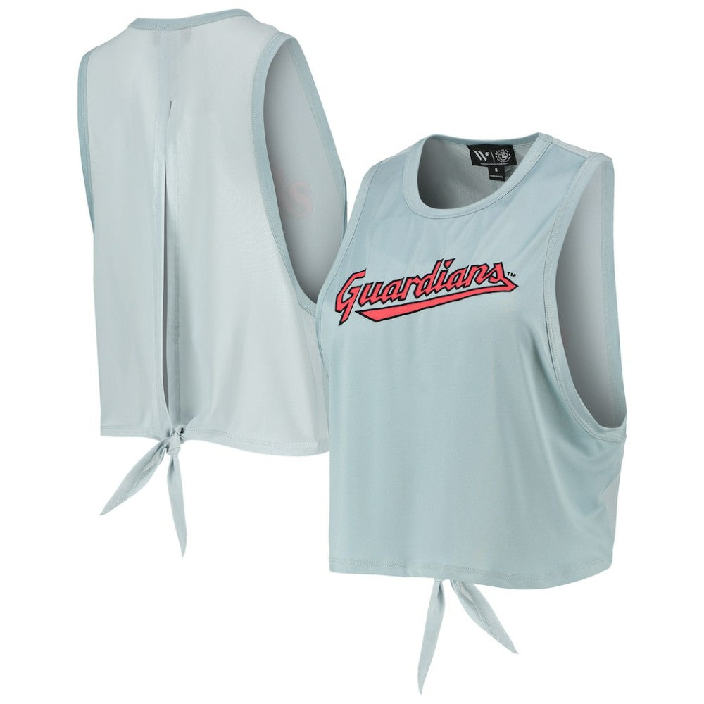 Cleveland Guardians The Wild Collective Women's Open Back Twist-Tie Tank Top | MLB Online