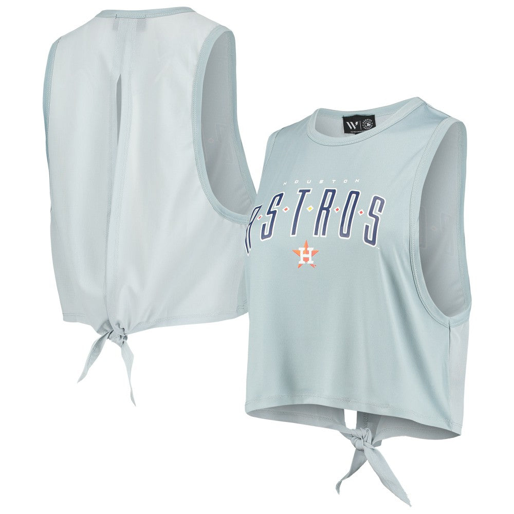 Houston Astros The Wild Collective Women's Open Back Twist-Tie Tank Top | MLB Outlet