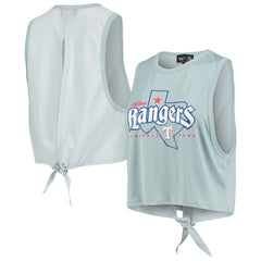 Texas Rangers The Wild Collective Women's Open Back Twist-Tie Tank Top | MLB Outlet